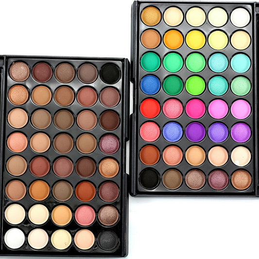 40 Colors Eye Shadow Plate Makeup Matte Luminous Eyeshadow Waterproof Sweatproof Matte Shimmer Long Lasting EyeShadow Plate