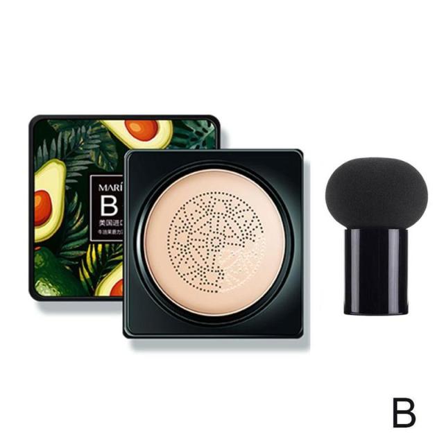 BB Cream Air Cushion Face Foundation Mushroom Head Concealer Whitening Base Makeup Cosmetic Waterproof Brighten Dropshipping